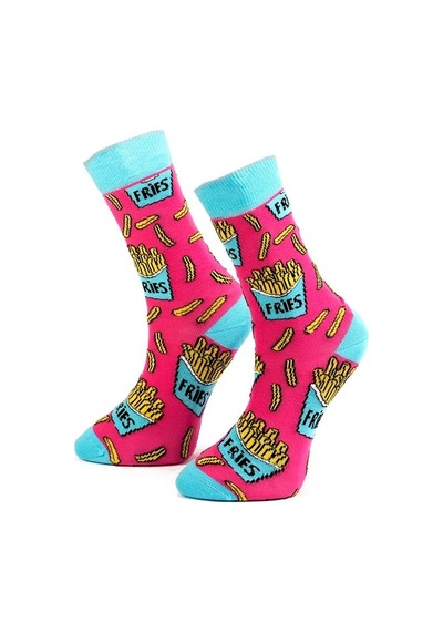 Ozzy Socks Fries Desenli Çorap (407227008) Çok Renkli