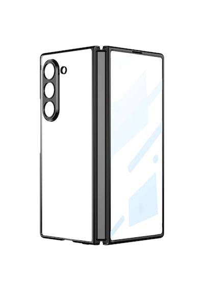 Newface - 949 - Samsung Galaxy Uyumlu Z Fold 5 Kılıf Fold Element Kapak - Csmo-tex - - Siyah Sıyah
