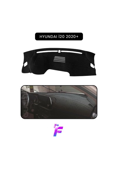 Hyundai İ20 2020+ Uyumlu Ön Göğüs Koruma Kolay Montaj Kaymaz Tasarım Oto Aksesuar Tc66 Torpido Halısı