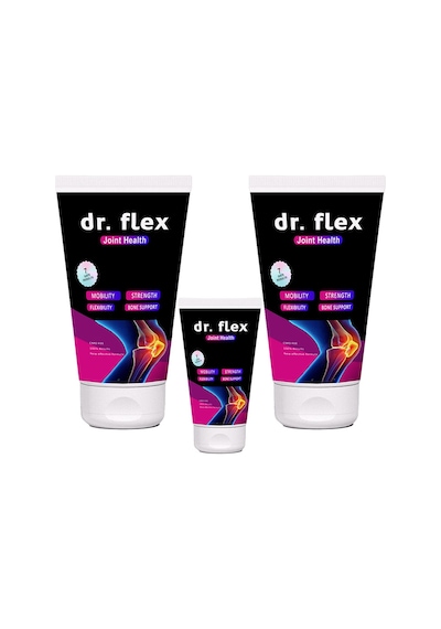 Dr. Flex Dr.flex 3 Adet Kuyruk Yağı Bamya Tohumu Yağı Ardıç Yağı Omega3 Kolajenli Tüp Vücut Masaj Kremi
