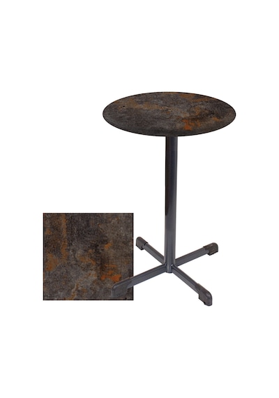 Bistro Masa Halley - Werzalit, Wermodin Ve Allzalit Tabla 60 Cm Çap - Metalic Oxid 3 Çok Renkli Bistro Masa Halley - Werzalit, Wermodin Ve Allzalit Tabla 60 Cm Çap - Metalic Oxid 3 Çok Renkli