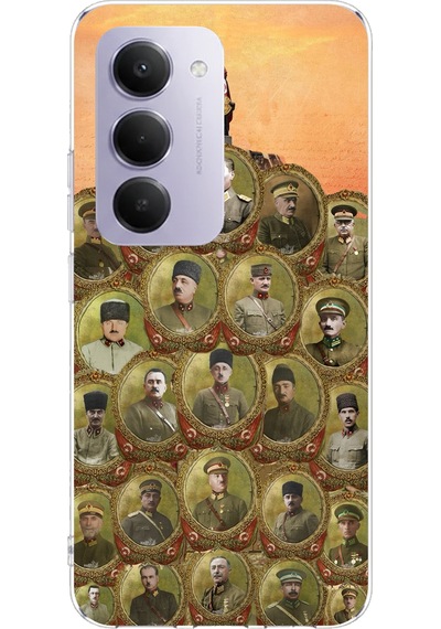 Redmi 15 4g Uyumlu Atatürk Ve Kurtuluş Savaşı Komutanları Baskılı Silikon Kılıf Renkli