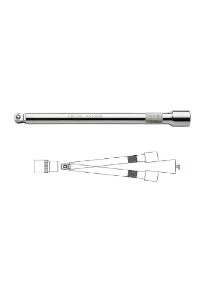 Ceta Form C21-70w Serisi 1/2" Uzatma Kolları Bombe Başlı 500 Mm