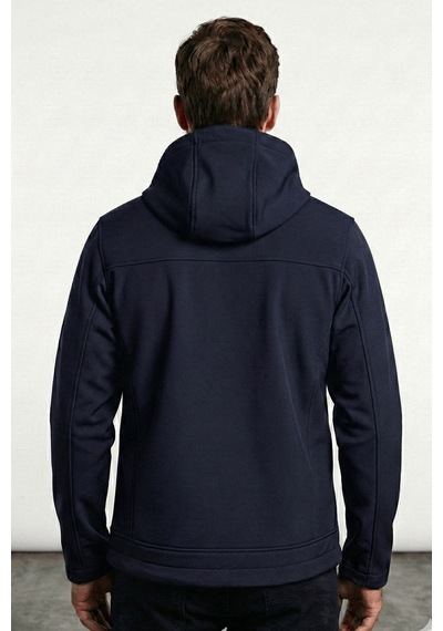 Erkek Mont İçi Polarlı Softshell Mont Su Ve Rüzgar Geçirmez Kapüşonlu Spor Mont Lacivert Erkek Mont İçi Polarlı Softshell Mont Su Ve Rüzgar Geçirmez Kapüşonlu Spor Mont Lacivert