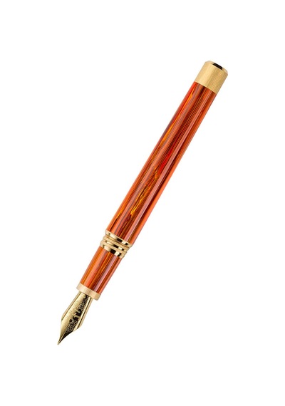 Montegrappa Zero Zodiac Leo Dolma Kalem, Sarı Altın IP Çelik, Çel