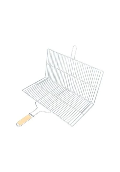 Ahşap Saplı Büyük Boy Katlanabilir Mangal Izgarası 50x30 Cm Diğer