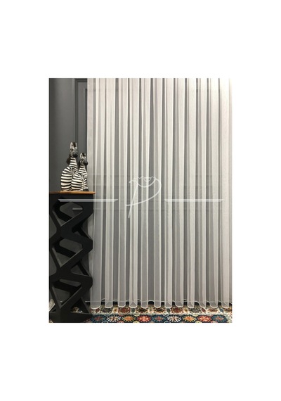 Lüks Üst Kalite Nesli Tül, Bambu Tül, Düz Tül, Çizgili Tül,salon Tülü, Sık Pile Kırık Beyaz