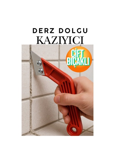 Eski Derz Kazıma Bıçağı - Testere Dişli Karbür Uçlu Derz Dolgu Temizleme Ve Yenileme Aparatı Profesyonel Derz Dolgu Kazıyıcı Bıçak - Testere Ağızlı Derz Temizleme Aparatı Temizlik Küreği Raspa