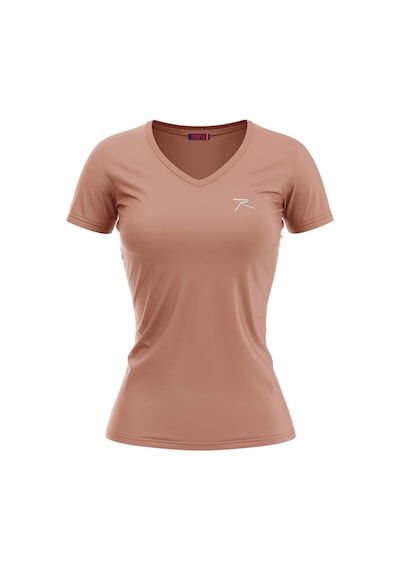 Kadın %100 Pamuk T-shirt Mulıer Pudra Pudra