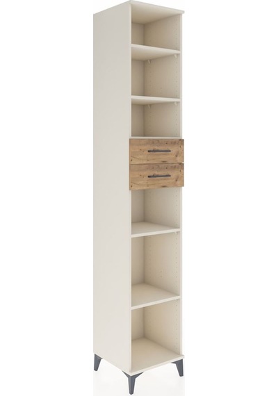 Hyperion Dolap 5 Raflı 2 Çekmeceli 44x44x243 Aytaşı-çam Aytaşı