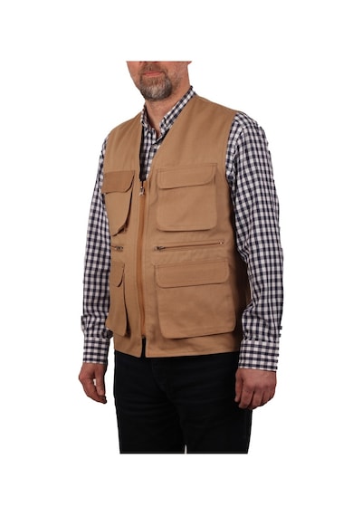 Çok Cepli Yazlık Taba Gabardin Yelek (Yiğit İş Elbiseleri) (431250708)