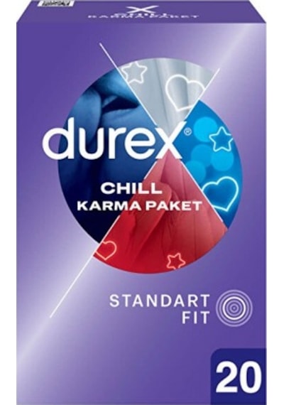 Durex Chill Karma Prezervatif 20'li + Klasik Prezervatif 16'lı Durex Chill Karma Prezervatif 20'li + Klasik Prezervatif 16'lı