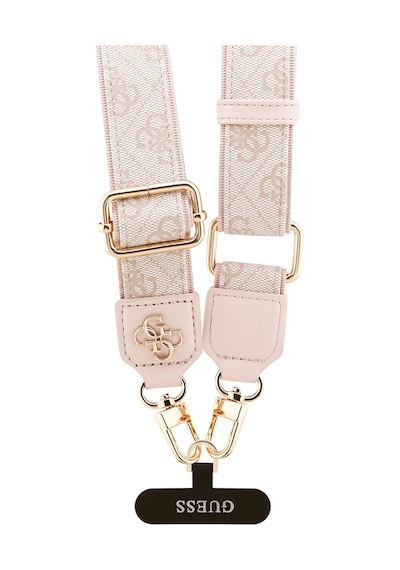 Guess Lisanslı 4g Desen Ve Metal Logolu Çapraz Vücut Telefon Askı Kayışı 150cm Pembe Pembe