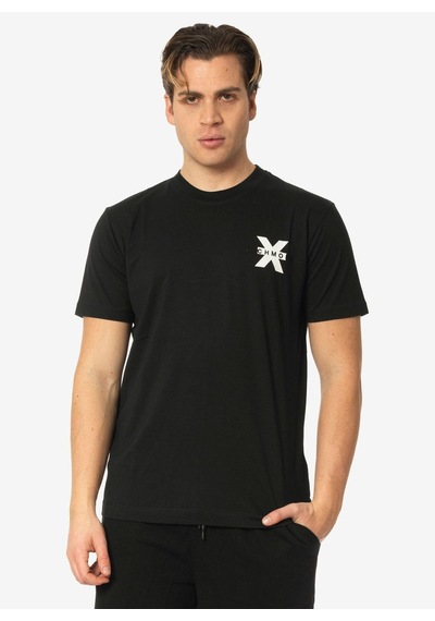 John Richmond Bisiklet Yaka Siyah Erkek T-shirt Ump24057ts