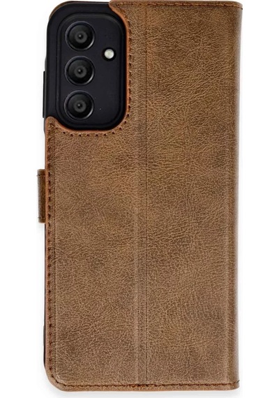 Newface Samsung Galaxy M15 Kılıf Trend S Plus Kapaklı Kılıf - Taba