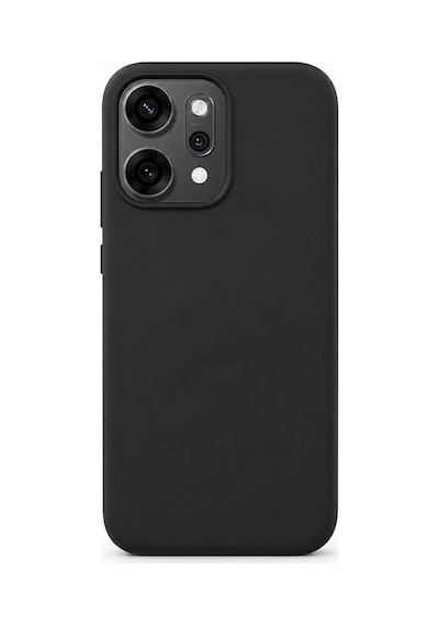 Oppo Reno 14 Pro Uyumlu İçi Kadife Kaplamalı Silikon Kılıf Airline Serisi Siyah