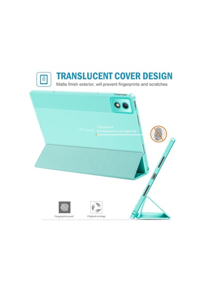 Lenovo Idea Tab Pro 12.7inç Tb-370fu/tb371fc Uyumlu Kılıf Kalem Bölmeli Smart Case Kılıf