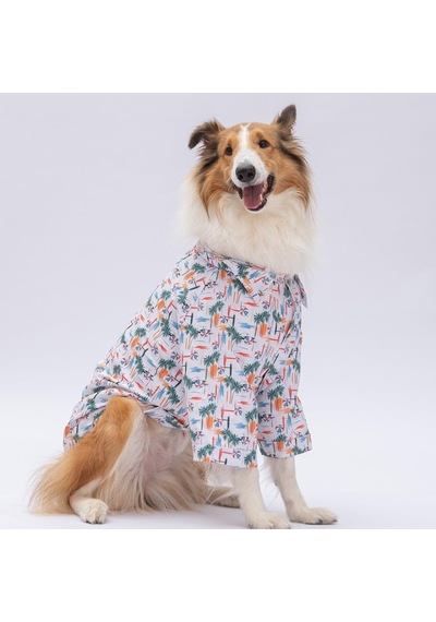 Palm Beach Orta Ve Büyük Irk Köpek Gömleği - Köpek Kıyafeti 15 Kg-45 Kg
