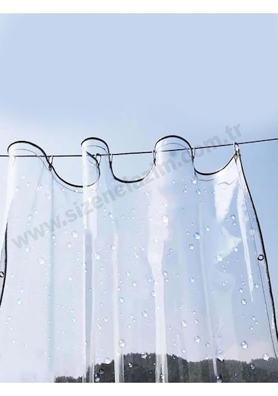 1m X 4.5m Şeffaf Balkon, Teras Perdesi Ve Bağlantı Ekipmanları Genel