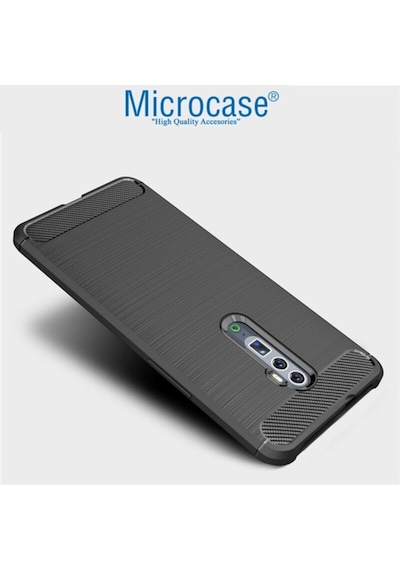 Microcase Oppo Reno 10X Zoom Brushed Carbon Kilif + Cam (Seç) 364769528