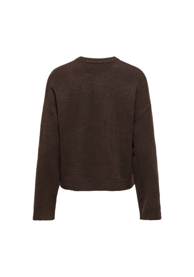 Only Kadın Onlsımonı L/s O-neck Kazak - 15368976 Kahverengi