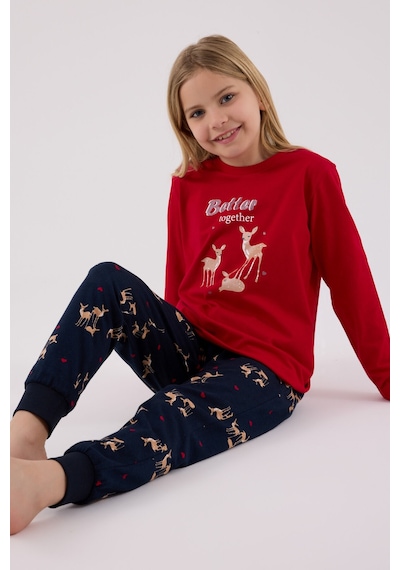Arnetta Kız Çocuk Kırmızı Pijama Takımı Ar3450-c-v2 Kırmızı