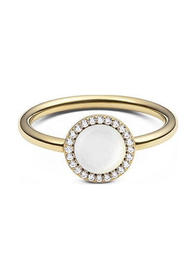 Audrey Ring Mother Of Pearl Gold Altın