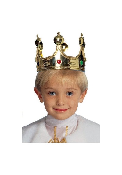 Plastik Kral Tacı Altın Renk Çocuk Boy - Zmff-52316 18