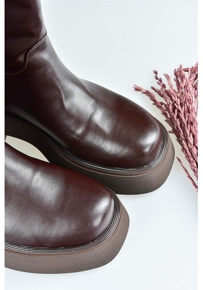 Fox Shoes Kahverengi Kalın Tabanlı Günlük Kadın Bot L610067109