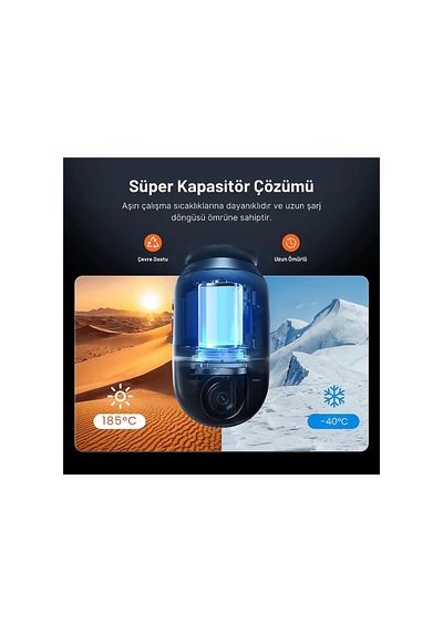 70maı Dash Cam X800 Ön Kamera + Rc14 Arka Kamera Siyah