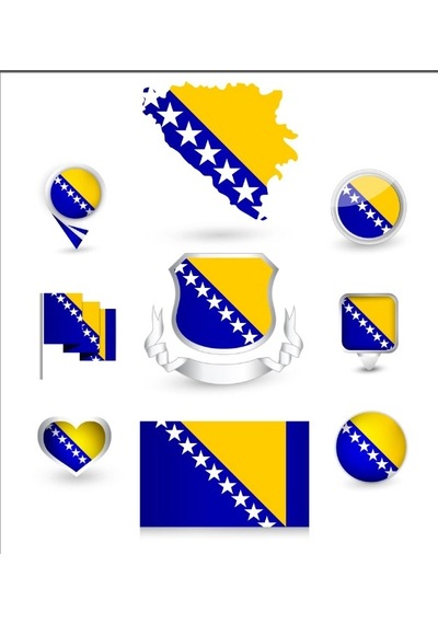Bosna Hersek Sticker Set