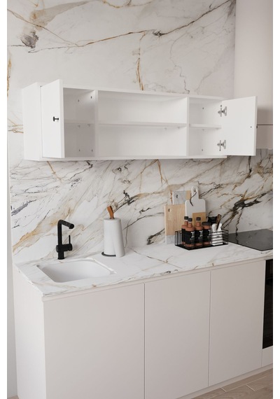Merano 120 Cm Mutfak Düzenleyici Erzak Dolabı Beyaz