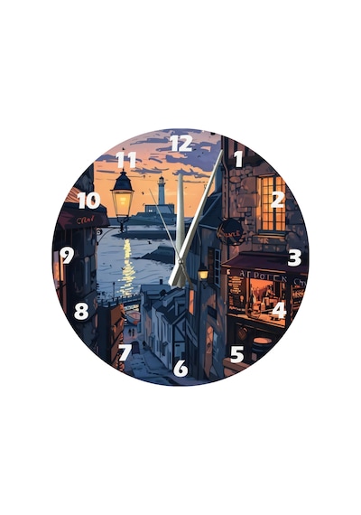Ti-play Bir Nostalji 30x30cm Akrilik Dekoratif Modern Duvar Saati ÇOk Renkli