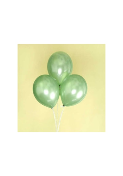 Yeşil Metalik Balon 20 Adet 418