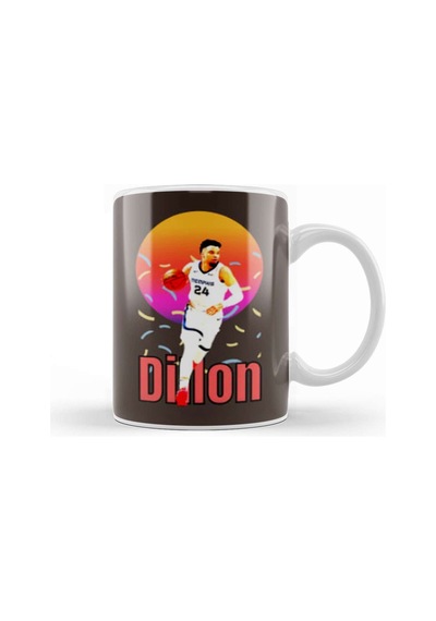 Dillon Brooks Dillon Brooks Vintage Art Legend Basketball Gift Kupa Bardak Porselen Karışık