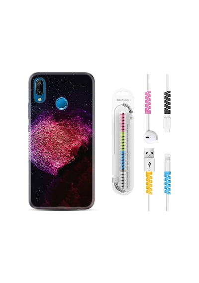 Huawei P20 Lite Kılıf Kablo Koruyuculu Kızıl Gezegen 1624