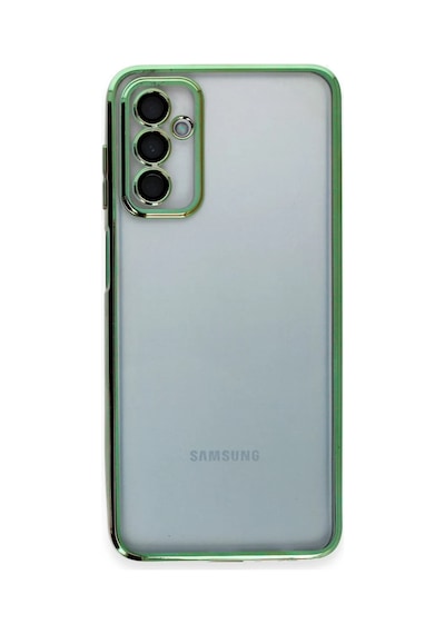 Samsung Galaxy M23 Uyumlu Kılıf Lensli Silikon - Yeşil
