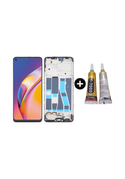 Te Oppo Reno 5 Lite Çıtalı Oled Lcd Dokunmatik Ekran + B7000