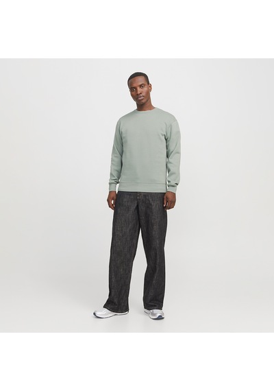 Jack & Jones Jack&jones Star Basic Erkek Yeşil Bisiklet Yaka Sweatshirt Yeşil