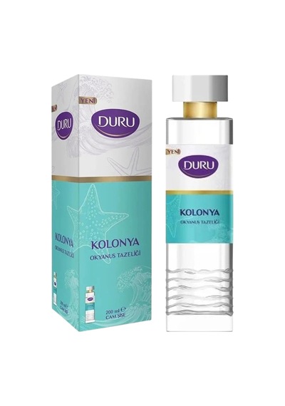 200 Ml Cam Şişe Kolonya 3'lü Set, Bodrum Mandalinası, Kiraz Çiçeği, Okyanus Tazeliği