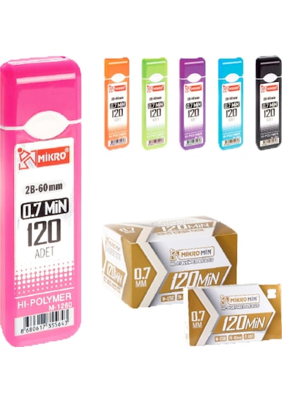 M-1260 Min 0.7 MM Versatil Kalem Ucu 60 MM 12'li 1 Paket 12 Adet
