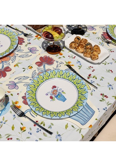 Vase Kağıt Tabak 26 Cm 12'li Paket Çok Renkli