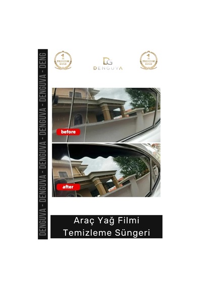 Sünger Oto Cam Ayna Yağmur Kir Buğu Sis Giderici Net Görüş Araç Yağ Filmi Temizleme Süngeri