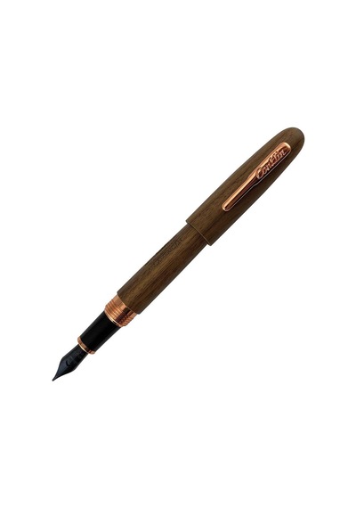 Conklin All American Golden Walnut Rose Gold Limited Edition Dolma Kalem M Uç 165-Koyu Yeşil
