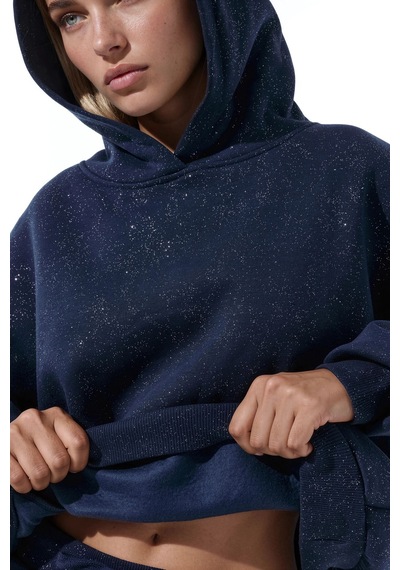 Hiccup Busem Kadın Pamuk Karışımlı Sweatshirt Lacivert
