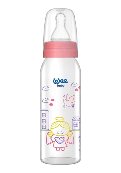 Wee Baby Klasik Cam Biberon 250 ML Pembe 876