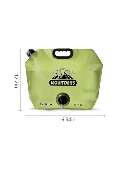 Mobee 8l Katlanabilir Su Kabı Musluklu Taşınabilir Kamp Su Bidonu Piknik Outdoor Su Tankı Mkmp-0046 Diğer
