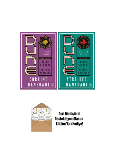 Dune: Corrino Hanedanı Hanedanlık Üçlemesi Üçüncü Kitap + Dune: Atreides Hanedanı Hanedanlık Üçlemesi Birinci Kitap