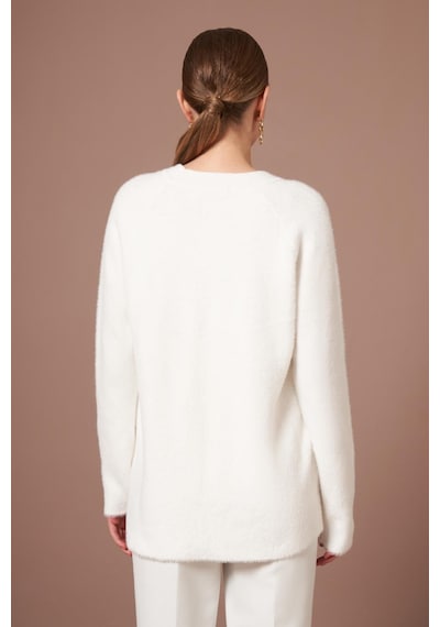 Ftz Women Kadın Angora Hırka Ekru 25259 Ekru