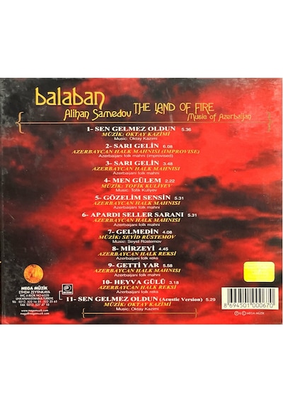 Plak Değildir Cd Dir Cd Alihan Samedow Balaban The Land Of Fire